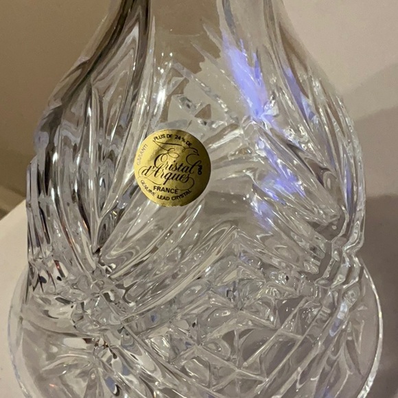 Cristal d’Arques 24% Lead Crystal Decanter NWT Vintage Made in France - Picture 8 of 14